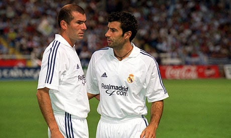 Real Madrid broke the transfer record when they signed Luis Figo and Zinedine Zidane
