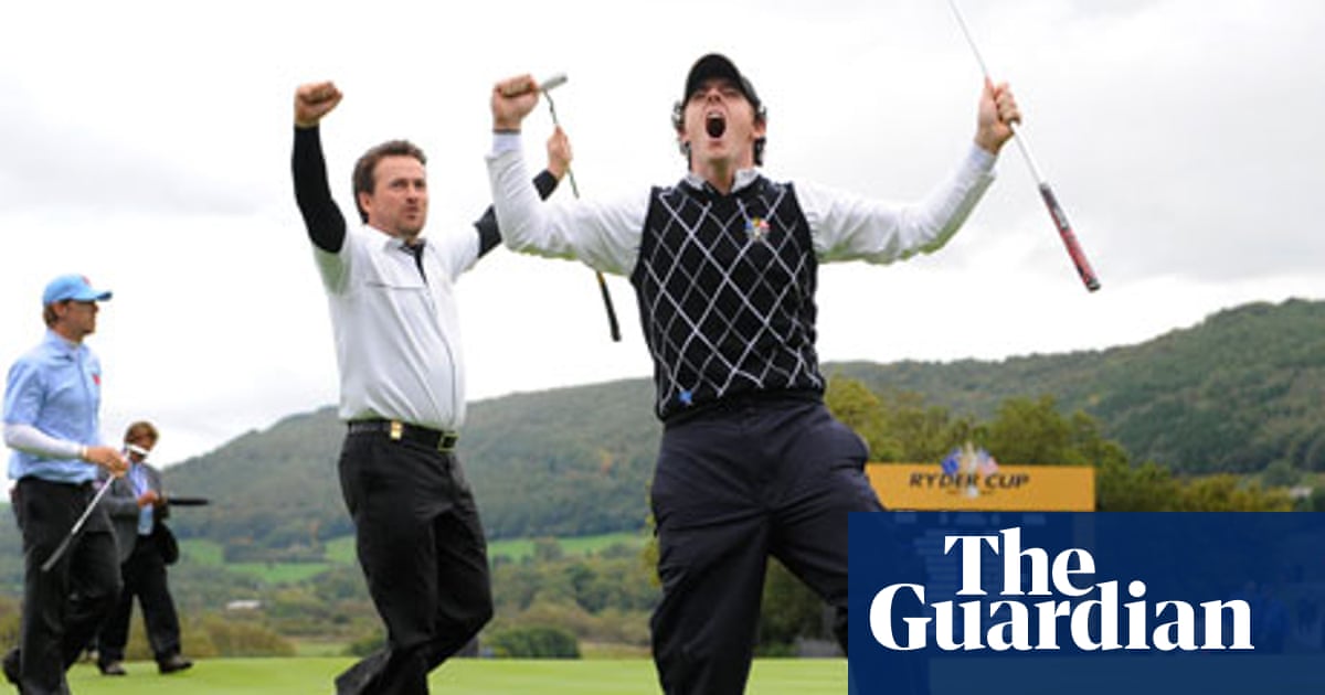 Ryder Cup 2010 Rory Mcilroy And Graeme Mcdowell Lay Down A Marker Rory Mcilroy The Guardian Pairings Ryder Cup 2022