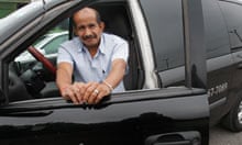 Cab driver Cineo Gonzalez