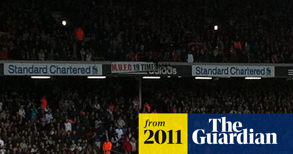 Manchester United Fans Unveil 19 Times Banner At Anfield Manchester United The Guardian Manchester United Fans Unveil 19 Times Banner At Anfield Manchester United The Guardian
