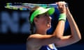 Victoria Azarenka of Belarus is set for Saturday's Australian Open final
