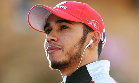 Lewis Hamilton arrives 