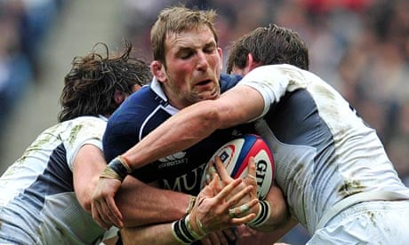 Scotland flanker John Barclay in action