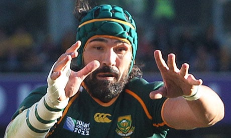 Victor Matfield, the second row, is considering coming out of retirement to lead South Africa