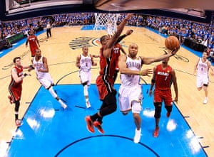 NBA1: Oklahoma City Thunder's Derek Fisher vs Miami Heat