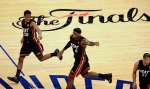 NBA2: Miami Heat's Norris Cole and LeBron James