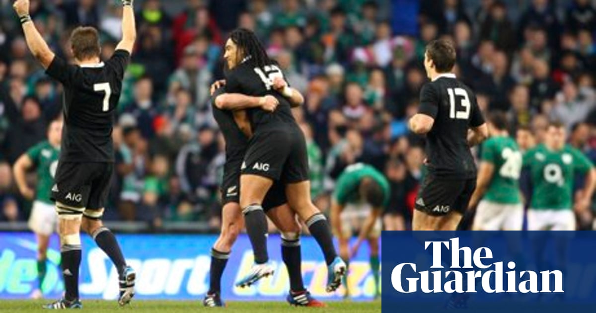 Ireland 22 24 New Zealand Autumn International Match Report Sport The Guardian