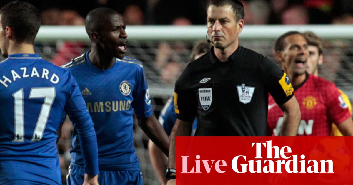 Manchester United V Chelsea As It Happened Daniel Harris Football The Guardian
