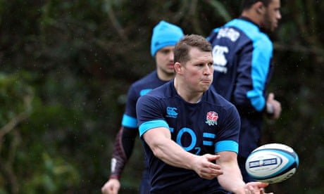 England's Dylan Hartley during training for the Six Nations match against Scotland