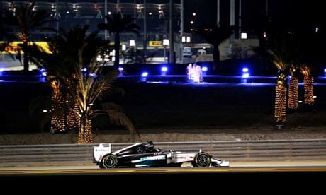 Mercedes driver Lewis Hamilton said visibility at the Bahrain Grand Prix circuit was perfect