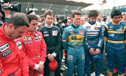Formula One drivers observe a minute of silence to