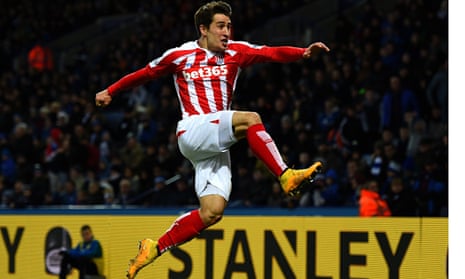 Stoke Add To Leicester Woes Thanks To Classy Strike From Bojan Krkic Premier League The Guardian Stoke Add To Leicester Woes Thanks To Classy Strike From Bojan Krkic Premier League The Guardian