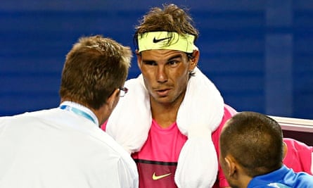 Rafael Nadal Made To Fight All The Way Before Defeating Qualifier Tim Smyczek Rafael Nadal The Guardian