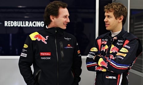 Christian Horner, left, said Sebastian Vettel was unhappy with the direction F1 had gone in 2014