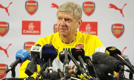 Arsenal manager Arsène Wenger speaks about Saturday's north London derby at a press conference in St