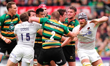 Northampton's Dylan Hartley was on the losing side in the Premiership semi-final against Saracens