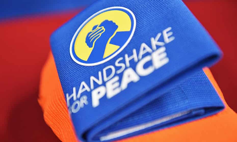 Handshake for peace