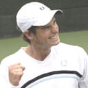 Andy Murray celebrates his win at the Comerica Challenger event in California