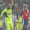 Rana Naved-ul-Hasa celebrates Andrew Strauss's wicket