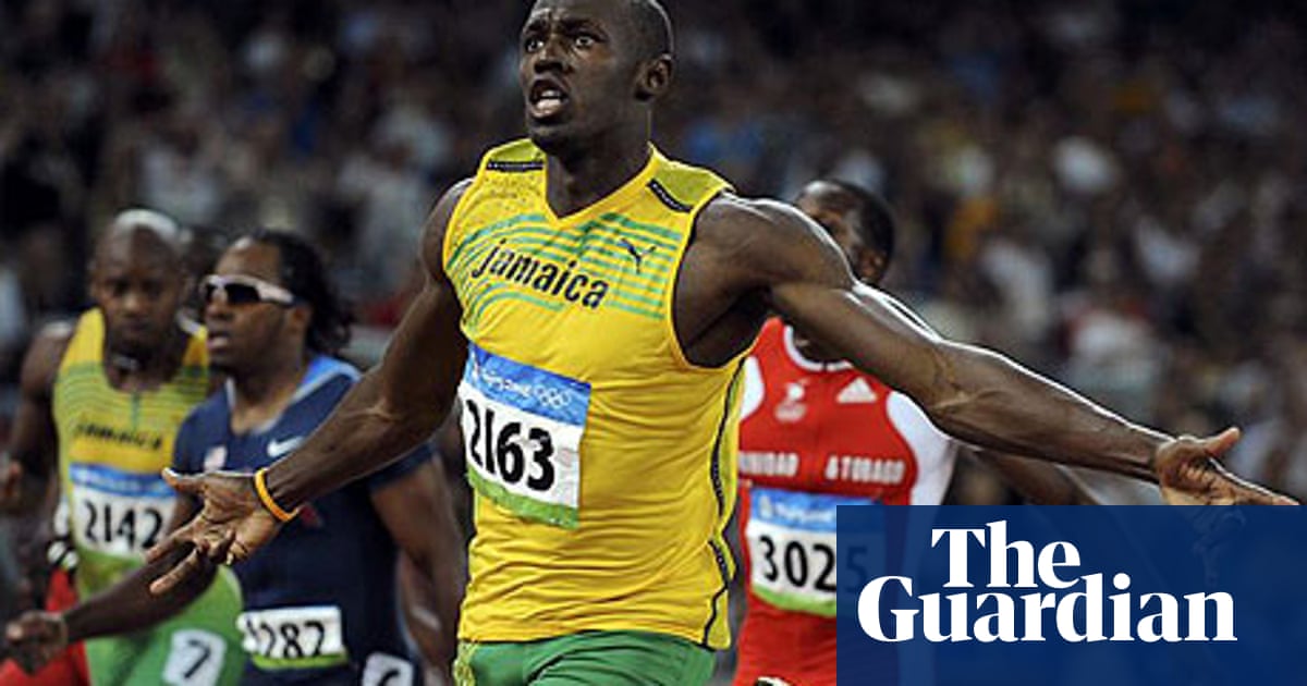 Olympics Usain Bolt Takes Olympic Glory With New 100m World Record Olympics 2008 Athletics The Guardian
