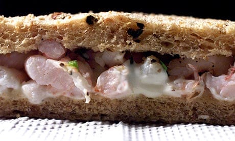A prawn sandwich
