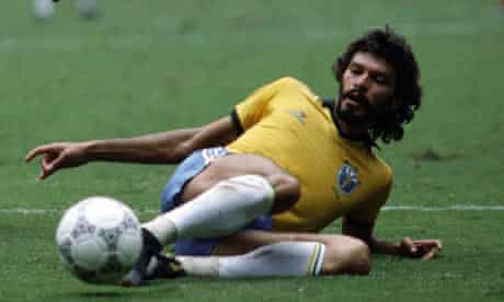 Socrates during the World Cup in Mexico, 1986