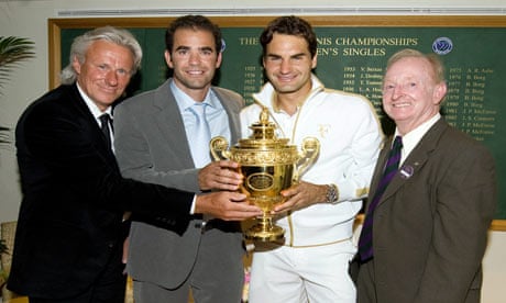 Borg Sampras Federer Laver