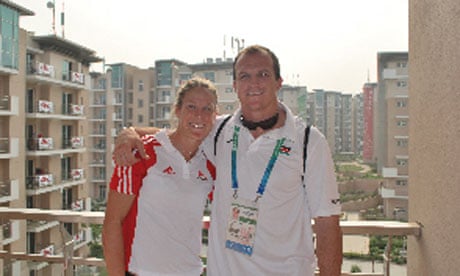 England hockey player Crista Cullen and her brother Gray Cullen