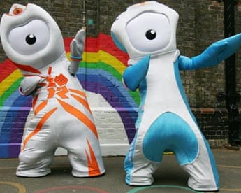 Wenlock, left, and Mandeville