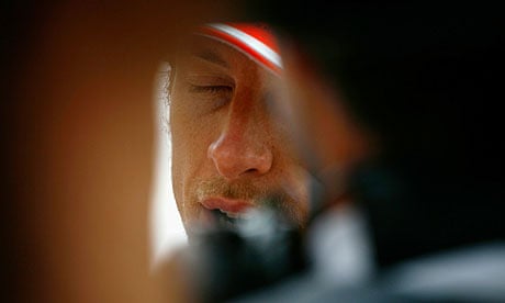 A dejected Jenson Button