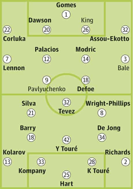Squad Sheets Tottenham Hotspur V Manchester City Premier League The Guardian