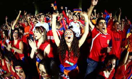 Armenia fans in Euro 2012 qualifying