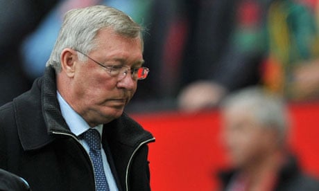 Sir Alex Ferguson shows his disappointment 