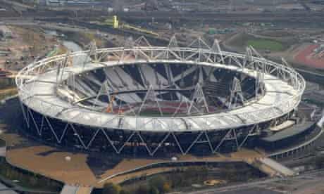 The Olympic Stadium in Stratford will be surrounded by a wrap, sponsored by Dow, during the Games