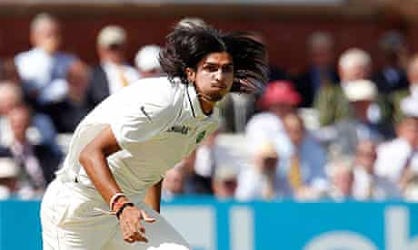 India's Ishant Sharma bowling against England at Lord's