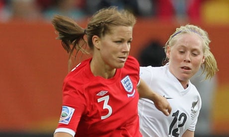 England's Rachel Unitt at the Women's World Cup 2011