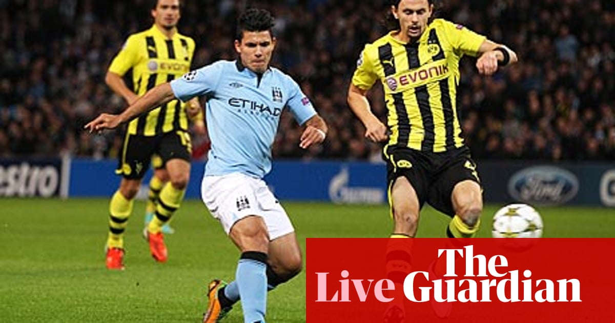 Man City Vs Dortmund The Guardian Man City v Borussia Dortmund – as it happened | Barry Glendenning