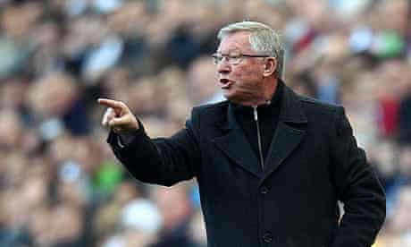 Manchester United's Sir Alex Ferguson at the match against Newcastle United