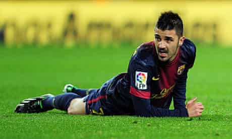 The Barcelona forward David Villa