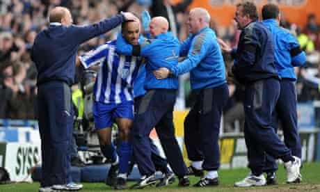 sheffield wednesday aid gary megson s cause with derby win over united league one 2011 12 the guardian
