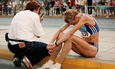 50 Stunning Olympic Moments No19 Paula Radcliffe Pulls Up In Athens Olympic Games 2012 The Guardian