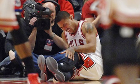 Derrick Rose will miss rest of NBA season and Olympics after tearing ACL | NBA | The Guardian