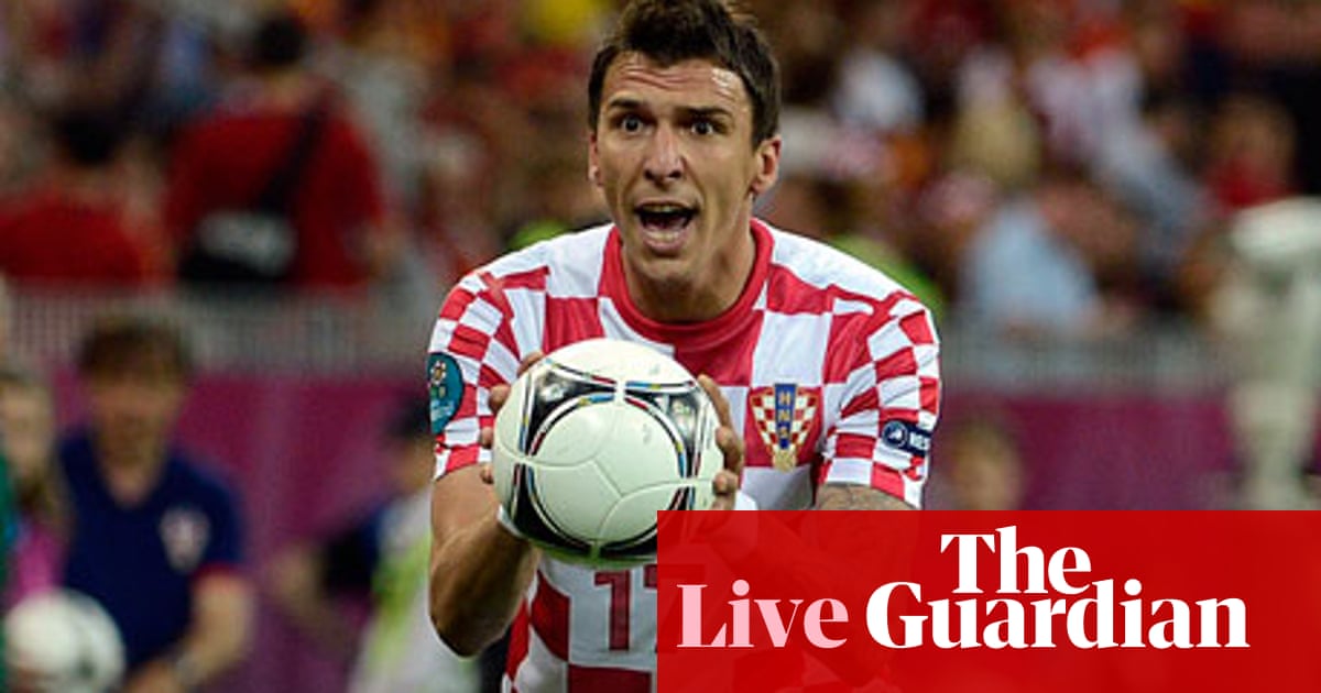 Euro 2012 Croatia v Spain as it happened Euro 2012 Group C The