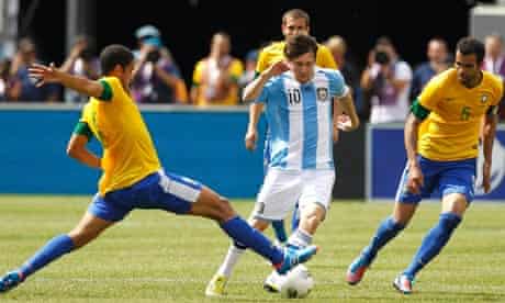 Lionel Messi Hat Trick Leads Argentina To 4 3 Win Over Brazil Friendlies The Guardian Lionel Messi Hat Trick Leads Argentina To 4 3 Win Over Brazil Friendlies The Guardian