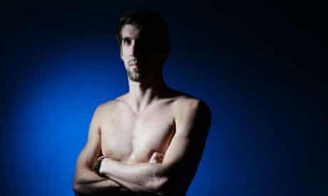Michael Phelps looking serious