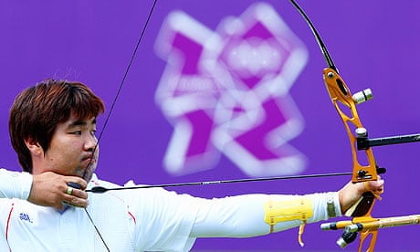 Blind South Korean Archer Smashes London Olympics First World Record Olympics 2012 Archery The Guardian