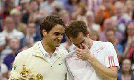 Wimbledon singles finalists Roger Federer and Andy Murray