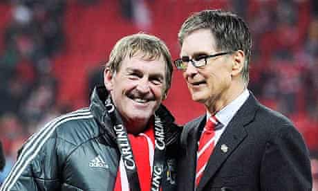 John W Henry with Kenny Dalglish after Liverpool's Carling Cup win in February 2012