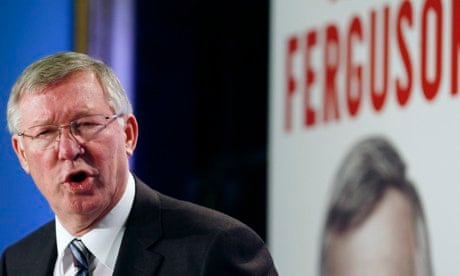 Sir Alex Ferguson at Tuesday's launch of his latest autobiography in London