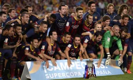 Barcelona Win Super Cup Against Atletico Despite Messi S Penalty Miss Barcelona The Guardian